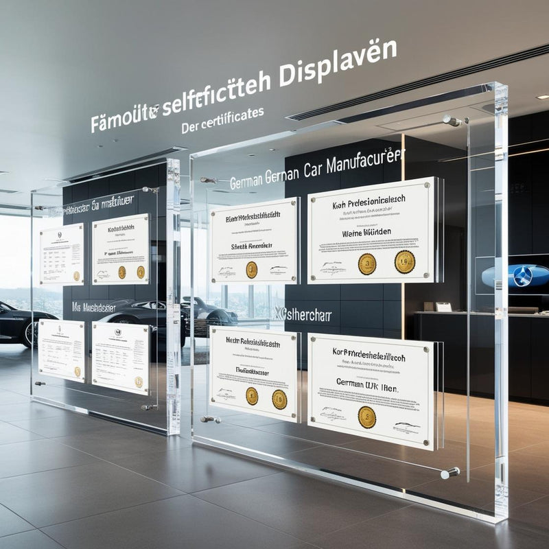 Acrylglasschilder aus XT Acryl – Transparent