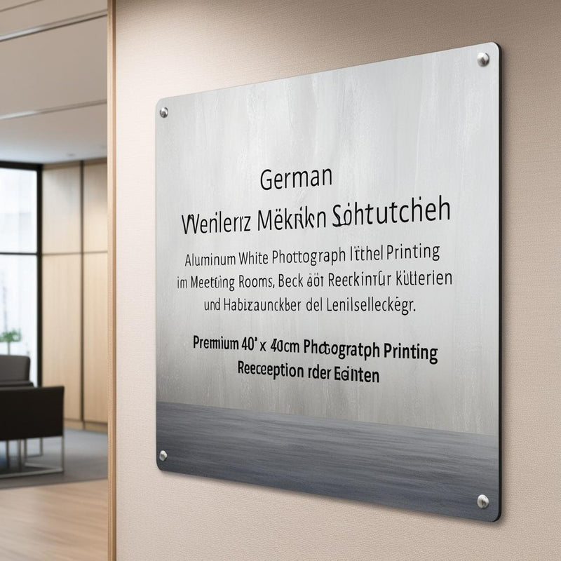 Bilderdruck  Aluminiumverbund – Premium Weiß