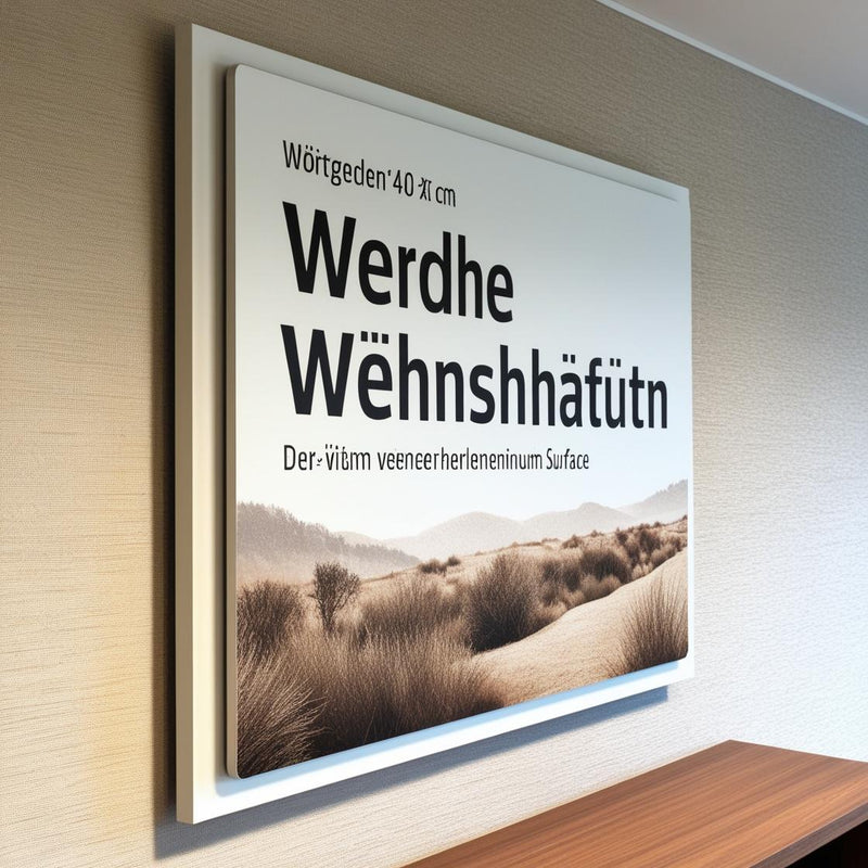 Bilderdruck  Aluminiumverbund – Premium Weiß