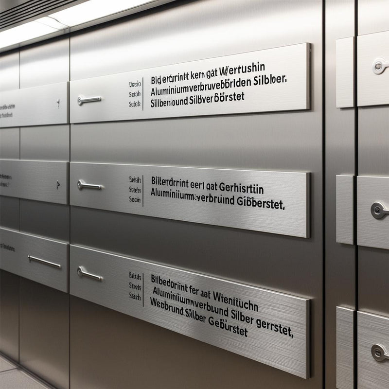 Bilderdruck auf Aluminiumverbund Silber gebürstet
