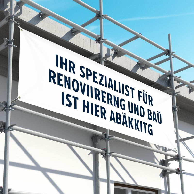 Bandenwerbung Frontlite PVC Banner Weiß – 510Gr